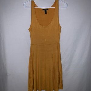 mustard yellow skater dress size L. never worn